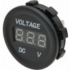 Digitální voltmetr - červený displej / zapuštěný - napájení 12 - 24 V