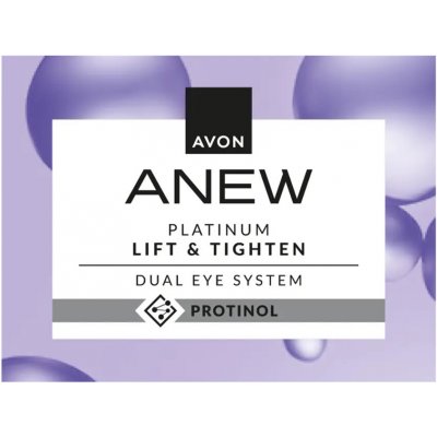 Avon liftingová duální oční péče Anew platinum s Protinolem™ 2 x 10ml – Zboží Dáma