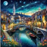 NORIMPEX Diamantové malování Noční Benátky 30 x 40 cm – Zboží Mobilmania