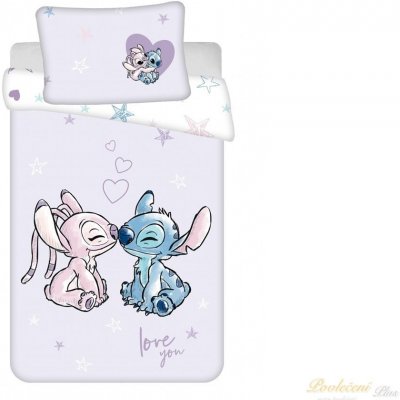 Jerry Fabrics Povlečení Lilo a Stitch Heart 140x200 70x90 – Zboží Mobilmania