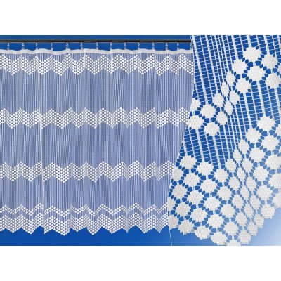 Žakárová záclona - cikcak - vzor 3715 – Zboží Mobilmania