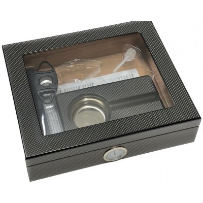 Humidor SET Carbon Glass – Hledejceny.cz