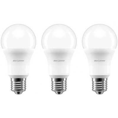AlzaPower LED Essential 13W 100W , 2700K, E27, set 3ksAPW-LBE27-13W2700K3 – Zboží Živě
