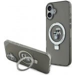 Karl Lagerfeld Ringstand Karl and Choupette MagSafe pro iPhone 16 Plus Black KLHMP16MHMRSKCK – Zboží Mobilmania