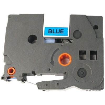 Páska pro popisovače BROTHER - typ TZE-555 - 24 mm modrá - bílý tisk - kompatibilní – Zboží Mobilmania