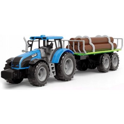 Alltoys Traktor s valníkem a dřevem modrý – Hledejceny.cz