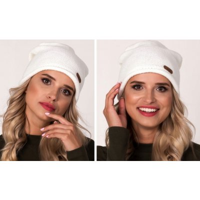 Fashionweek elegantní dámská teplá čepice beanie ZIZI-J4 Smetanový – Hledejceny.cz