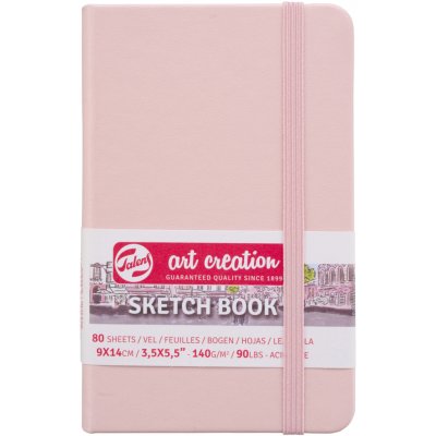 Talens Art Creation Sketchbook v pevné vazbě Pastel Pink 9 x 14 – Zbozi.Blesk.cz
