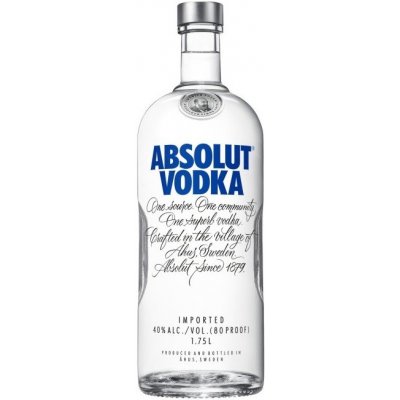 Absolut Vodka 40% 1,75 l (holá láhev) – Zboží Dáma