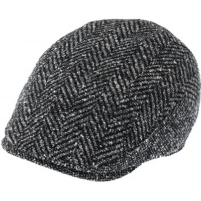 Fiebig bekovka flat cap šedá rybí kost vlněná směs – Hledejceny.cz