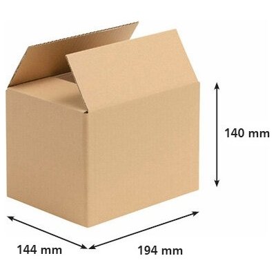 Obaly KREDO Kartonové krabice 194 x 144 x 140 mm 3VVL – Zboží Mobilmania