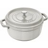 Sada nádobí Staub Cocotte hrnec kulatý 24 cm 3,8 l bílý lanýžový