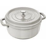 Staub Cocotte hrnec kulatý 24 cm 3,8 l bílý lanýžový – Zboží Mobilmania