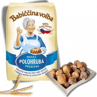 Babiččina volba pšeničná mouka polohrubá, 1kg – Zboží Mobilmania