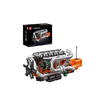 Mould King 10200 Řadový 6válcový motor Scania s převodovkou – Hledejceny.cz