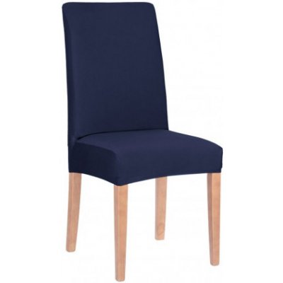 Potah na židli elastický, tmavě modrý SPRINGOS SPANDEX – Zboží Mobilmania