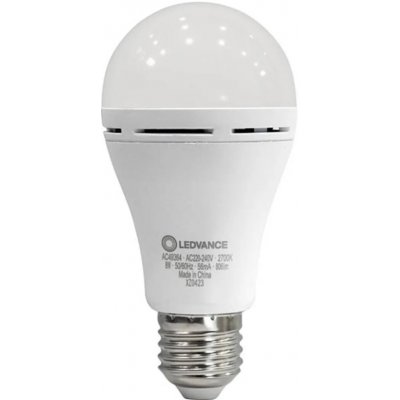 LEDVANCE Žárovka LED CLA60 8W/827 230V E27, s funkcí nabíjení – Hledejceny.cz