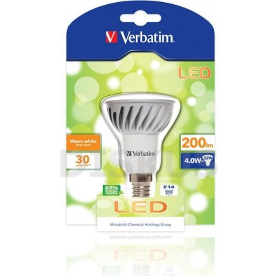 Verbatim LED žárovka E14 4W 200lm 27W typ PAR16 teplá bílá
