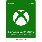 Microsoft Xbox Live Dárková karta 1500 kč CZ – Sleviste.cz