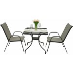 DEOKORK Zahradní kovová sestava TORONTO 1+2 (80x80 cm) – Zboží Mobilmania