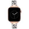 Řemínek k chytrým hodinkám Nine West Řemínek plastový šedý, pro Apple Watch 38-41mm WE/NW1004RGGY38