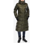 Helly Hansen Essence Long Down Coat utility green/snow – Zboží Mobilmania