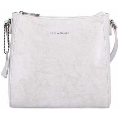 Noelia Bolger kožená crossbody kabelka N.Bolger NB 0079 OW bílá – Zboží Mobilmania