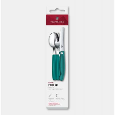 Victorinox Sada příborů na piknik SWISS CLASSIC 3 ks tyrkysová | 6.7194.3FC1 – Zboží Mobilmania