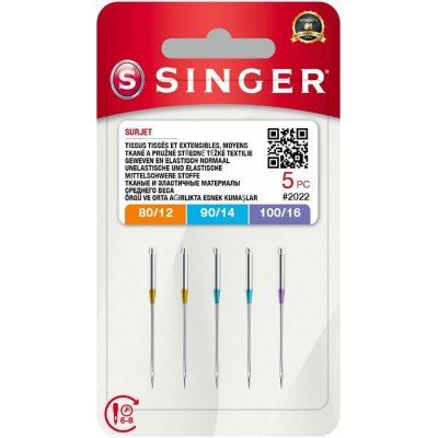 Jehly Singer 2022 - 80/12, 90/14, 100/16 - 5 ks - Overlock (ELx705) – Hledejceny.cz