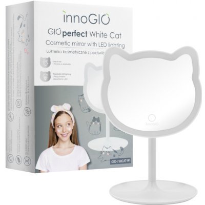 innoGIO kosmetické zrcátko GIOperfect White Cat – Zboží Dáma