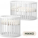 Gekko Kids přístavná rostoucí postýlka Mikko 140 x 70 cm bílá – Zbozi.Blesk.cz