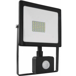 ACA Lighting LED venkovní reflektor Q 30W/230V/4000K/2550Lm/110°/IP66, pohybový senzor, černý