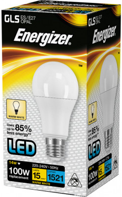 Energizer LED žárovka GLS 14 W E27 teplá bílá od 89 Kč - Heureka.cz