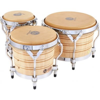 Latin Percussion Generation III Triple Wood Bongos LP202-AW - Siam Oak, natur