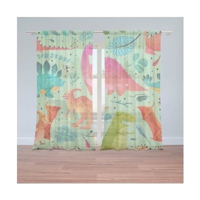 Sablio Záclony Dinosauři v trávě: 2ks 150x250cm – Hledejceny.cz