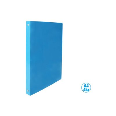 LUMA 4-kroužkový pořadač A4 2,5 cm neon modrý – Zboží Živě