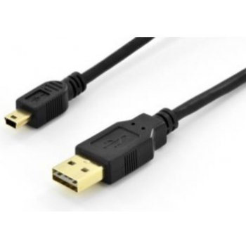 Assmann AK-300123-010-S USB 2.0 USB A M (plug)/miniUSB B (5pin) M (plug), 1m, černý