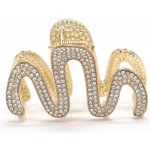 Kamínkový skřipec ve zlaté barvě – Zboží Dáma Kamínkový skřipec ve zlaté barvě – Zboží Dáma