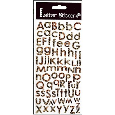 Samolepky metalické ABECEDA 10 x 24 cm – Zboží Mobilmania