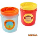 Skip Hop Zoo pohárky s víkem 2 kusy pejsek opička