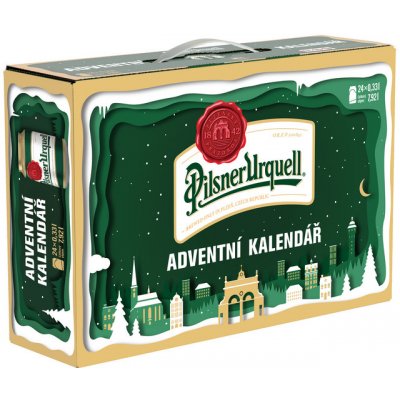 Pilsner Urquell Pivo adventní kalendář 24 x 330 ml – Zboží Dáma