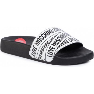 Love Moschino Logo dámské pantofle černá – Zboží Mobilmania