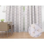 Biante Dekorační závěs PML-031 Designové geometrické obrazce na bílém 145x200 cm – Hledejceny.cz