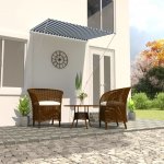 Dekorhome Zatahovací markýza 150 x 150 cm Krémová – Zboží Mobilmania