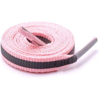 Davay RUNNER tkaničky ploché reflexní 100 cm Růžová – Zboží Mobilmania