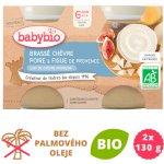 Babybio Brassé z kozího mléka hruška fík 2 x 130 g – Zboží Mobilmania