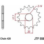 JT Sprockets JTF 558-18 | Zboží Auto