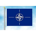LIBEA, s.r.o. Vlajka NATO Rozměr: 40×60 cm, Uchycení: Karabiny na stožár – Hledejceny.cz