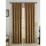 MKLuzkoviny.cz Sametové zatemňovací závěsy Cesar hnědé - 140 x 250 cm (2ks) - řasící stuha – Zboží Dáma