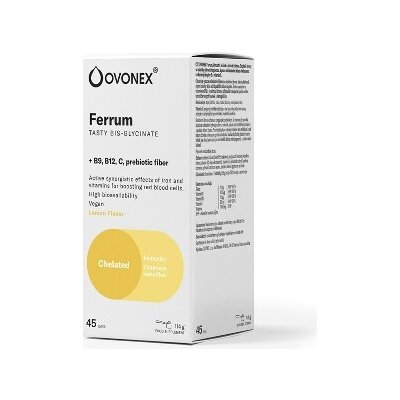 Ovonex Ferrum instant lemon powder Železo instantní Citron 114 g – Hledejceny.cz